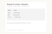 write a cited competitor market or diligence memo