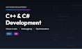 develop, test and debug cpp and csharp