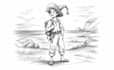 draw black and white sketch