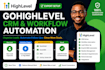setup gohighlevel CRM and workflow automation