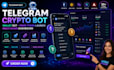 build telegram crypto wallet bot crypto meme token launch multi chain dashboard
