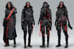 cyberpunk female character desing
