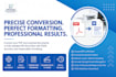 convert pdf, scanned documents, and written text to ms word