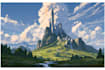 create fantasy landscape illustrations