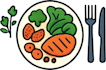 create vector food illustration for branding and digital use
