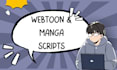 write professional webtoon and manga scripts