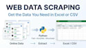 scrape website data and deliver it in excel or CSV