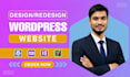 design redesign wordpress website, website development as a full stack de