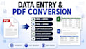 be your data entry expert in ms excel