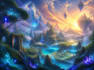 design amazing fantasy landscape