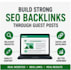 build niche relevant SEO backlinks and guest post links