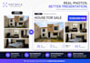 design real estate posts from your real photos