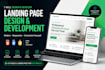 create a responsive HTML landing page or HTML website