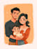 create a cute disney cartoon illustration