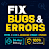fix HTML, CSS, javascript, react, python, and nodejs bugs