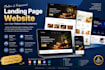 design a premium modern business landing page