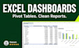 build excel dashboards and pivot table reports