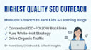 do high quality SEO outreach and educational guest posting