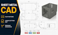 sheet metal cad, enclosure flat patterns, laser cutting dxf and bending drawings