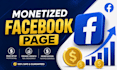 deliver a fully facebook content monetization setup page