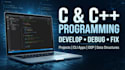 develop, debug and fix c and cpp programs and projects