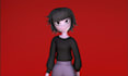 model stylized 3d character in blender