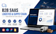 design  b2b saas logistics supply chain management software presentation deck