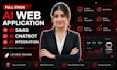build full stack ai web application, ai saas and ai chatbot with ai integration