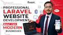 build a modern responsive website using HTML CSS and laravel