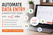 automate repetitive tasks and data entry with n8n