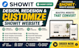 design a showit website showit template, showit design and showit redesign