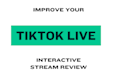 review and improve your tiktok live setup