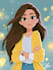 make a disney cartoon illustration