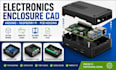 electronics enclosure cad, arduino snap fit case and raspberry pi 3d pcb housing
