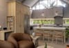 create a 3d kitchen design and realistic render