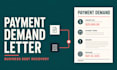draft a professional payment demand letter for your business debt