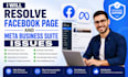 resolve facebook page and meta business suite issues