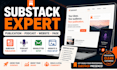do substack expert publication podcast setup, substack website and page