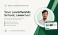 set up your learnworlds school, upload your online course and launch it