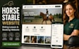 design wix horse stable website riding lesson booking website