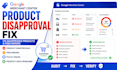 fix google merchant center product disapproval and feed errors