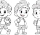 sketch outline and cartoon sketch  illustrations