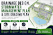 do drainage design, stormwater management plan, site grading plan, utility plan