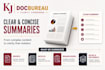summarize reports, articles, research papers and documents