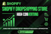 design modern shopify store and shopify website redesin