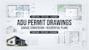 create adu and jadu permit drawing garage conversion residential and  plan