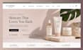 design skincare shopify store makeup website