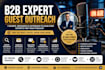 source b2b experts and handle podcast guest outreach