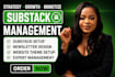 setup substack account design substack newsletter manage substack post