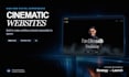 design and develop a cinematic high end interactive website